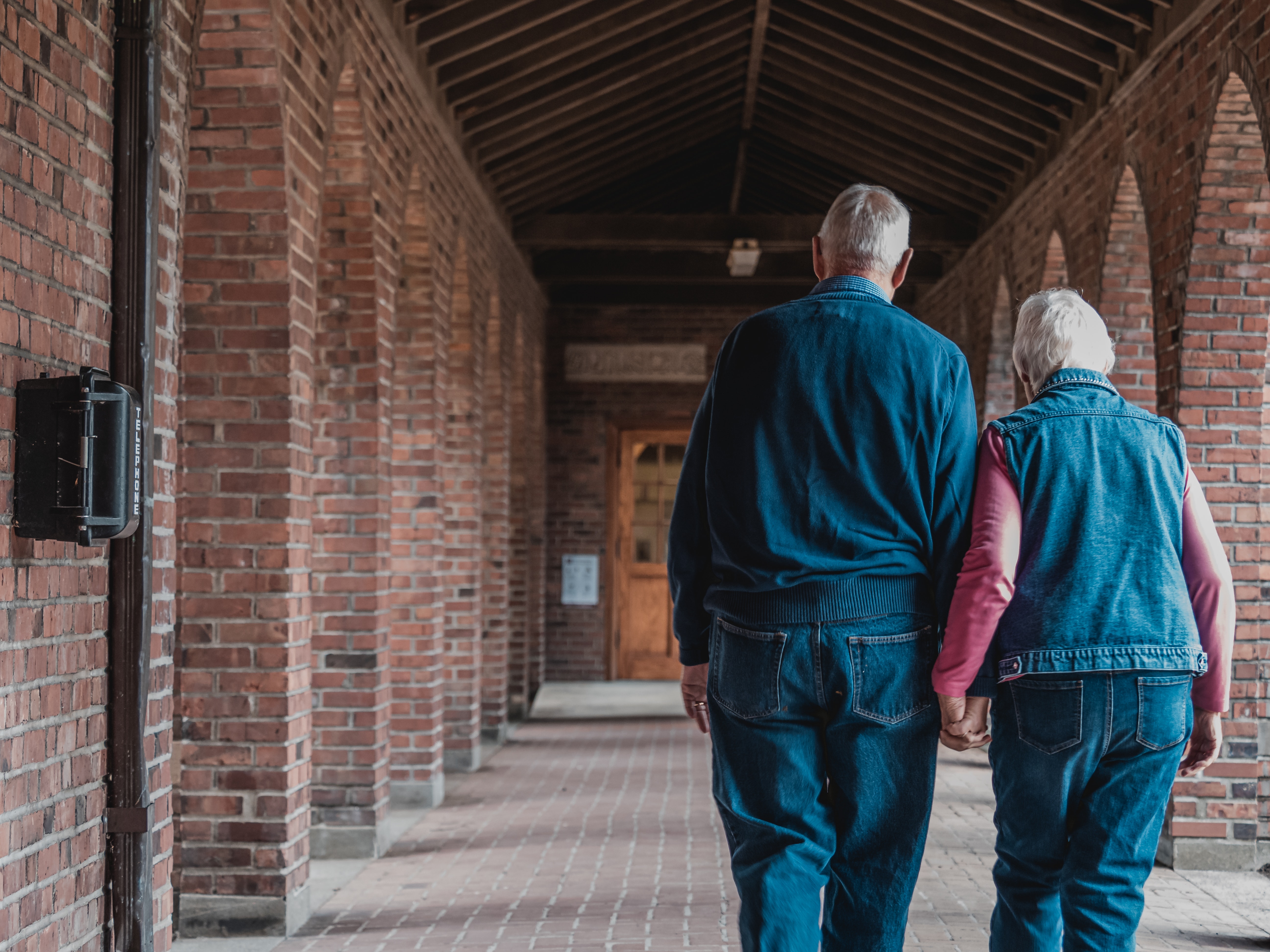 Older adults walking