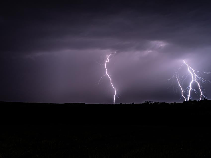 Lightning strikes