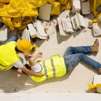 construction worker fall