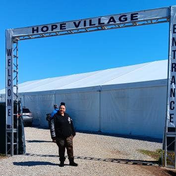 hope warming tent