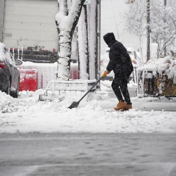 ice sidewalk